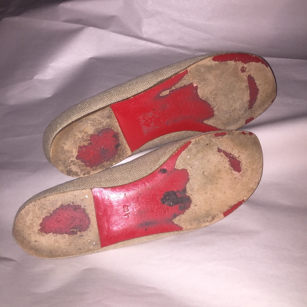 auth CHRISTIAN LOUBOUTIN size 40.5 BALLET FLATS - Picture 8 of 8